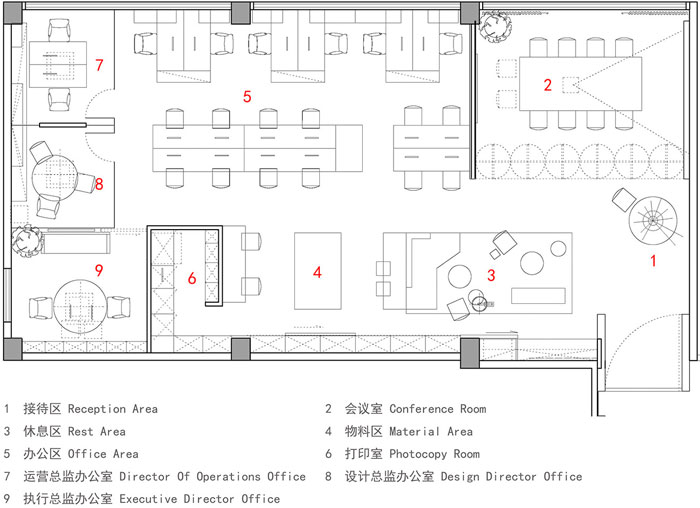 顧問公司辦公室設(shè)計(jì)平面圖