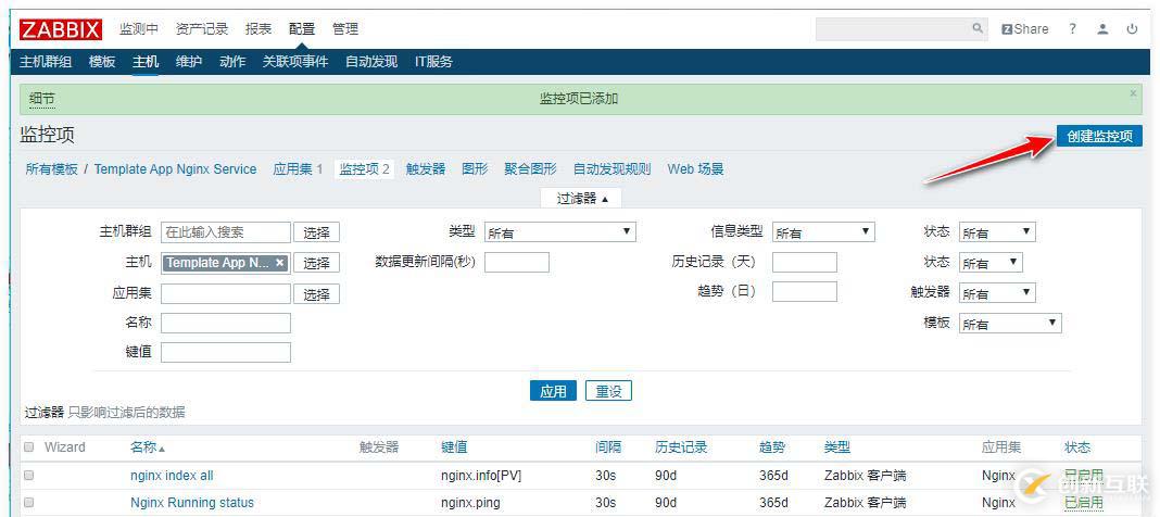 zabbix監(jiān)控redis、tomcat、Nginx