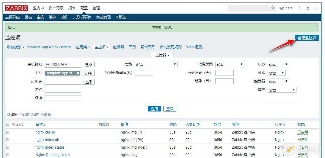 zabbix監(jiān)控redis、tomcat、Nginx