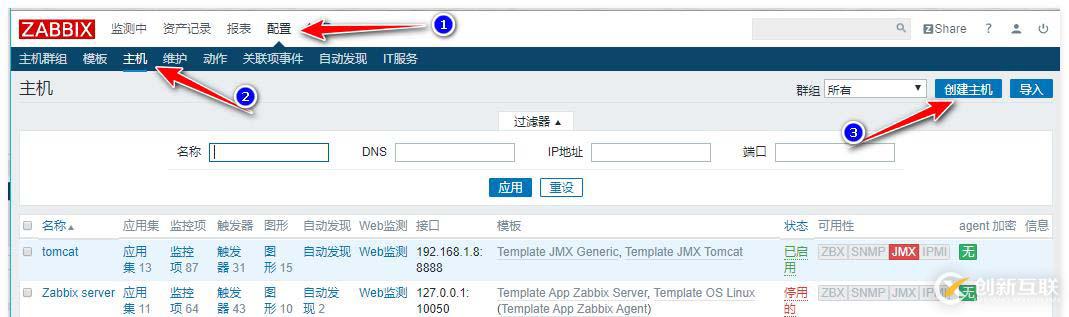 zabbix監(jiān)控redis、tomcat、Nginx