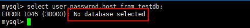 數(shù)據(jù)庫中出現(xiàn)no database selected是什么意思？