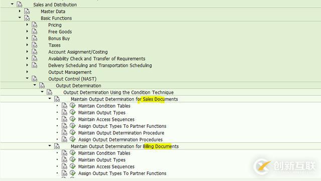 SAP SD輸出控制類型有哪些