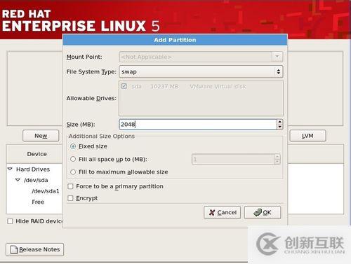 紅帽RedHat Linux5系統(tǒng)的安裝教程