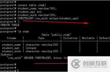 postgresql創(chuàng)建表的方法有哪些