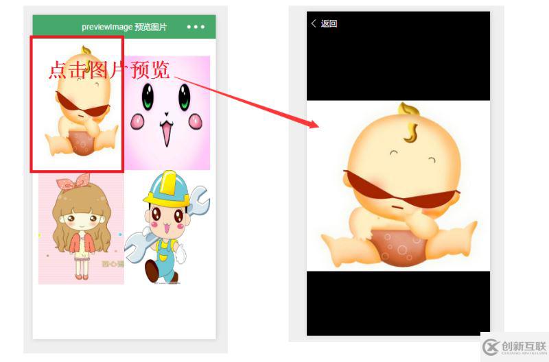微信小程序wx.previewImage預(yù)覽圖片實例詳解