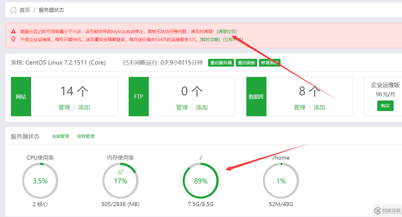 如何將寶塔面板linux版裝在/www以外的目錄