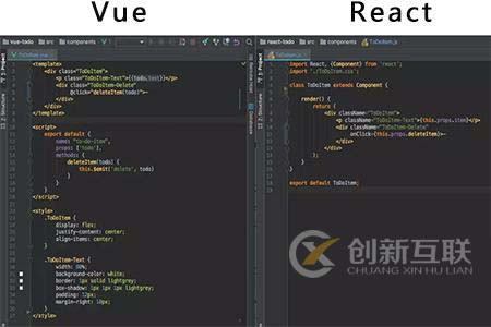 vue與react的區(qū)別是什么