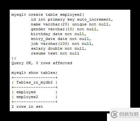 快速了解MySQL的一些基本知識