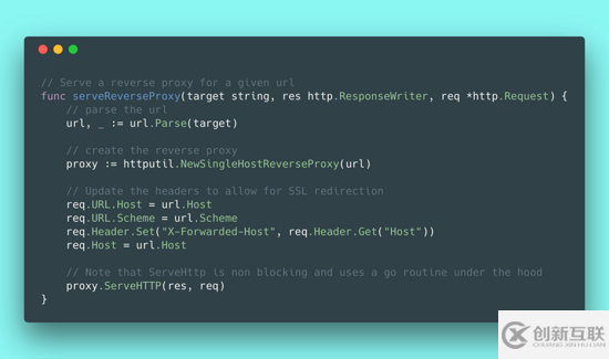 1行Go代碼實(shí)現(xiàn)反向代理的示例