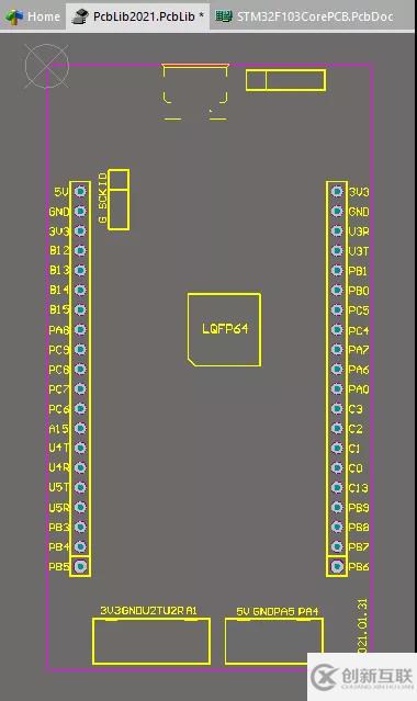 Altium Designer怎么將核心板轉(zhuǎn)為封裝庫