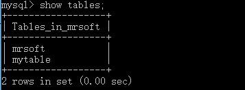 Mysql DOS：數(shù)據(jù)庫的創(chuàng)建，選定，查詢，表格的查詢，參數(shù)查詢，表格銷毀。