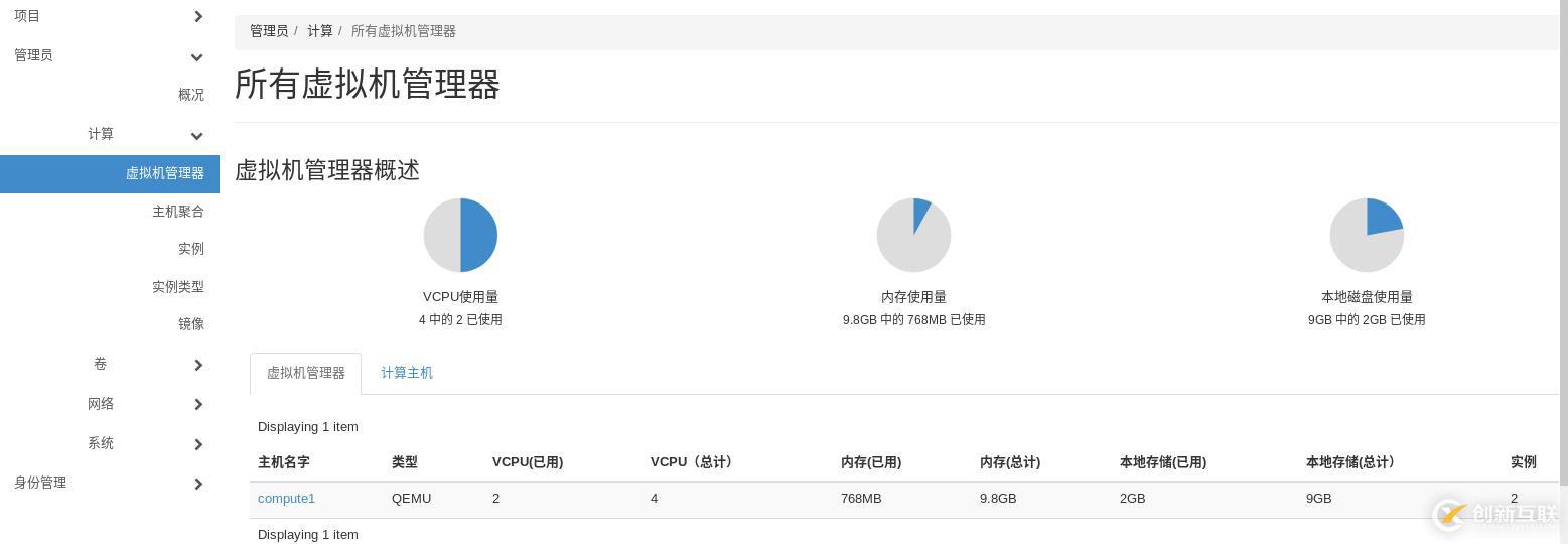 openstack學(xué)習(xí)-計(jì)算管理