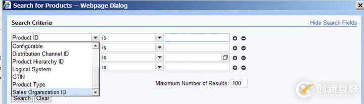 SAP CRM WebClient UI的搜索條件如何渲染出來