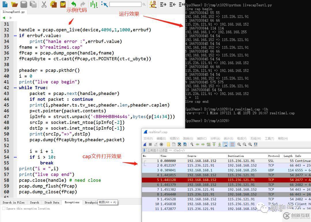 python如何使用libpcap庫進行抓包及數據處理