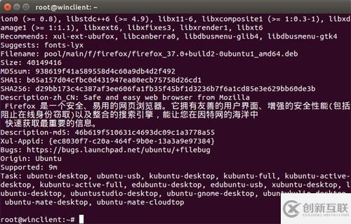 Ubuntu安裝包信息怎么看