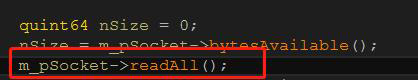 解決QTcpSocket類中readAll()函數(shù)調用失敗問題