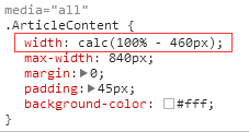 如何使用CSS3中calc()寬度計算做響應(yīng)模式布局