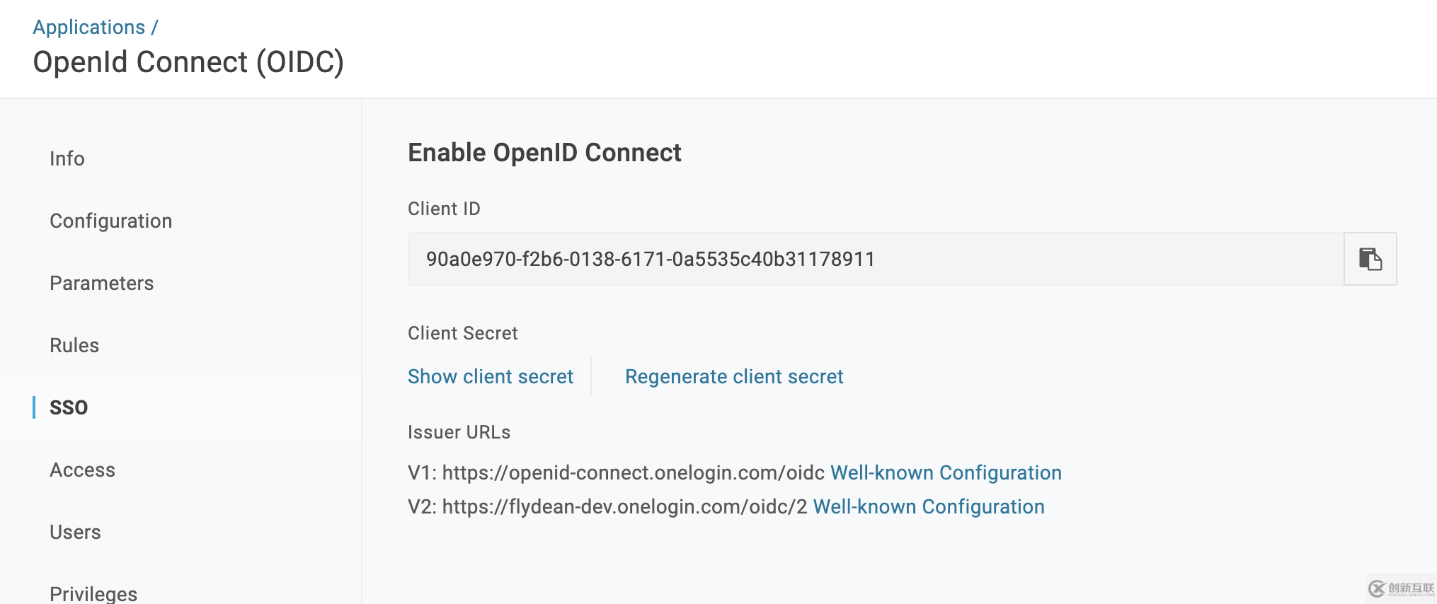 如何在onelogin中使用OpenId Connect Implicit Flow