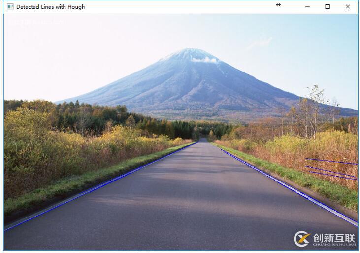 OpenCV中霍夫變換直線檢測(cè)的示例分析