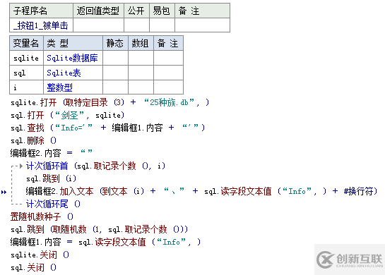 易語言遍歷和刪除sqlite數(shù)據(jù)庫信息方法