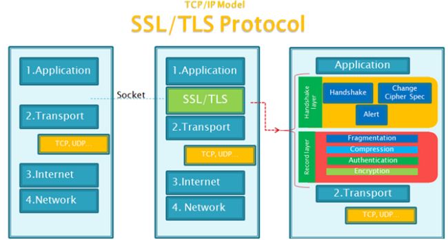 SSL/TLS的網(wǎng)絡體系結構模型