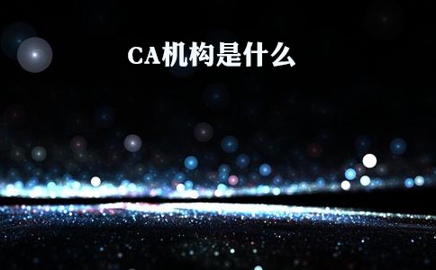 CA機構介紹