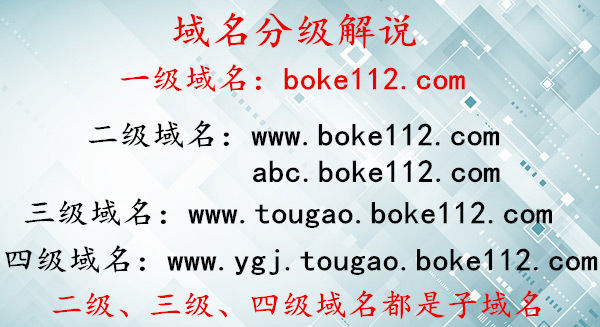 頂級域名、二級域名、子域名是什么意思?有什么區(qū)別?