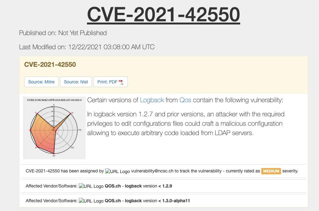 Log4j一波未平，Logback 一波又起！再爆漏洞??！